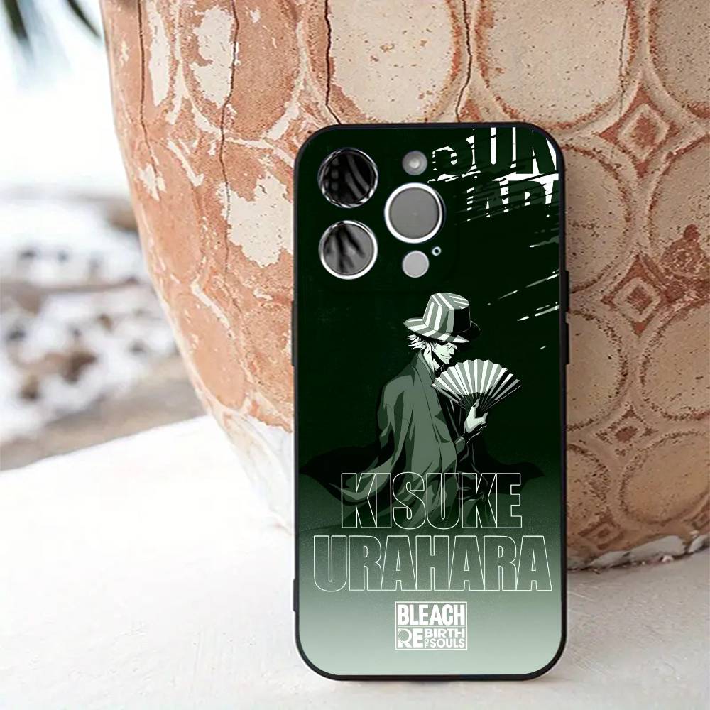 1pc Anime A-Aizen SousukeS B-BLEACH Phone Case Silicone Soft For IPhone 16 15 14 13 12 11 X XR Plus Pro Max Plus