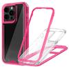 For iPhone 15 Pro Case Detachable 2-in-1 TPU+PC Clear Drop-Proof Phone Cover