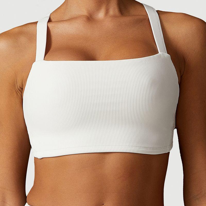 Fashion New Arrival Three-Dimensional Coarse Thread Yoga Vest Women's Sports Bra Workout Underwear Bubble Wrap Push-up Quick-Dry Beauty Back
