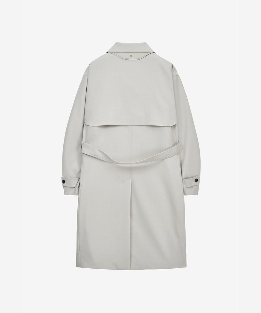 Ziosongzio Flap Detachable Balmacaan Coat Beige Zi2Tc203Be