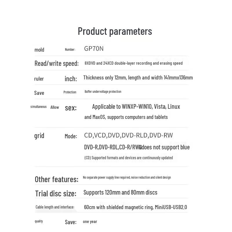 HP USB External DVD/CD Optical Drive