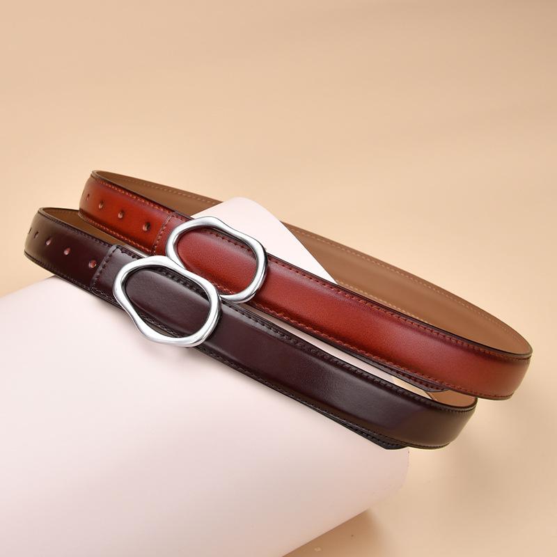 Women's Genuine Leather Belt Women's Belt Decoration Versatile Jeans Casual Pants Women's Business Belt