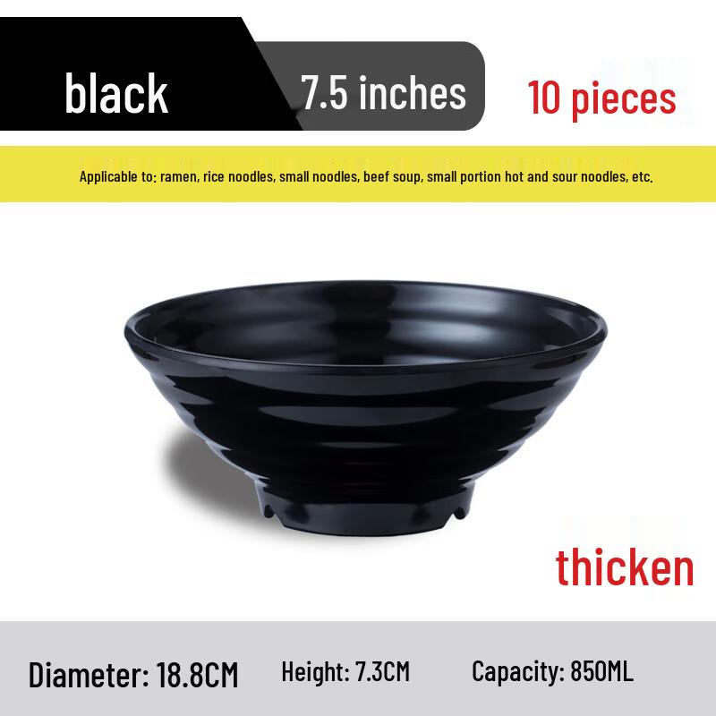

Melamine Japanese Style Ramen Bowls
