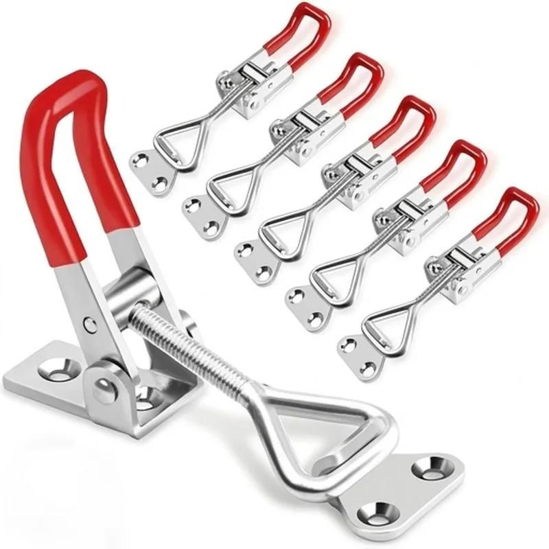 Heavy Duty Adjustable Toggle Clamp Latch Toggle Latches Holding Capacity Pull Latch Clamp For Smoker Lid Jig Tool Box Cas