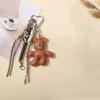 Yogodlns Faux Leather Bear Mini Backpack Hanging Handbag Pendant Bag Pendant Bags Accessories