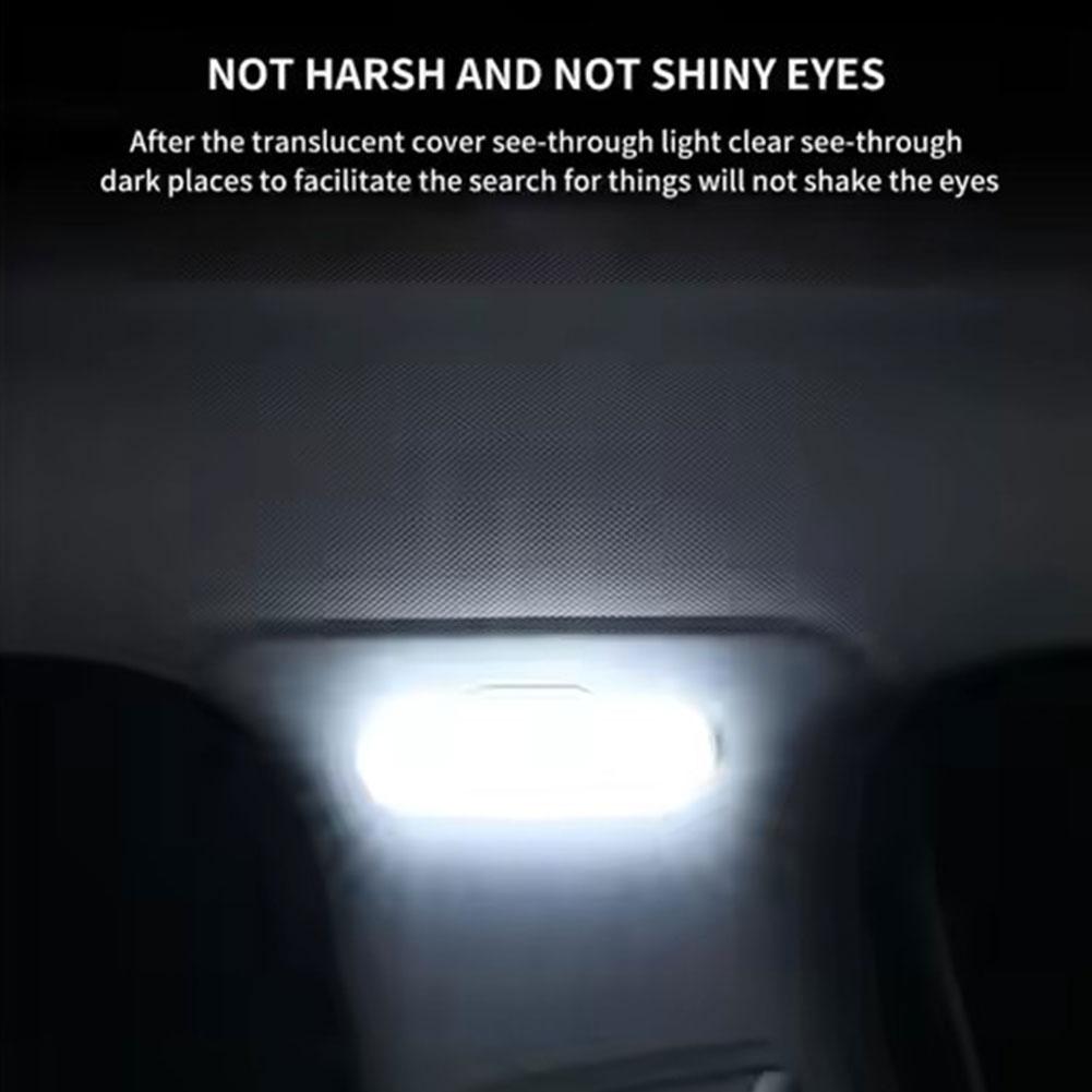 1/2/4PCS Car LED Touch Lights Wireless Car Reading Lamps Mini USB Charging Interior Lights For Car Door Foot Trunk Storage Box