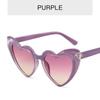 Vintage Heart-Shaped Sunglasses for Women Girl Fashionable Beach Party Birthday Photo Eyewear Luxury Brand Designer Sun Glasses