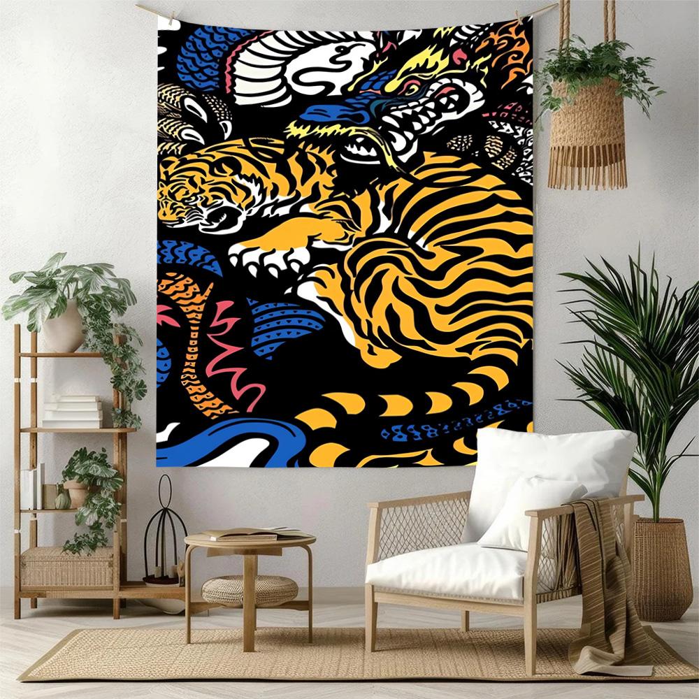 Dragon Wall Decor Tapestry Art For Pet Memorial Birthdaywedding Party Backdrop Family Gift
