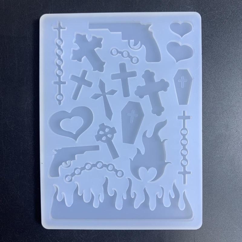 Glossy Geometry Filler Letter Star Silicone Epoxy Resin Mold DIY Keychain Pendant Jewelry for Bag Decorations Craft