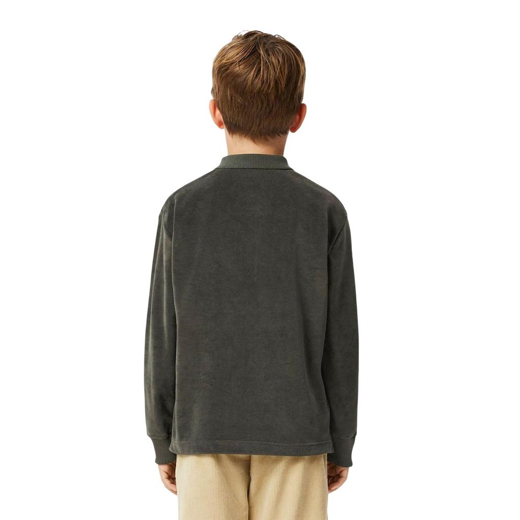 Lacoste Childrens/Kids Velour Long-Sleeved Polo Shirt