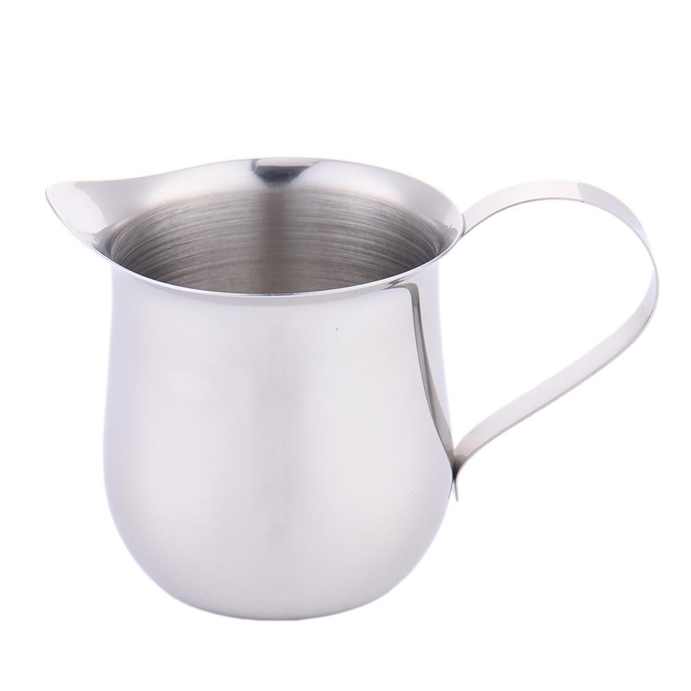 Stainless Steel Milk Frothing Jug Milk Cream Cup Coffee Creamer Latte Art Pitcher With Spout Durable Kitchen Coffee Accessories
