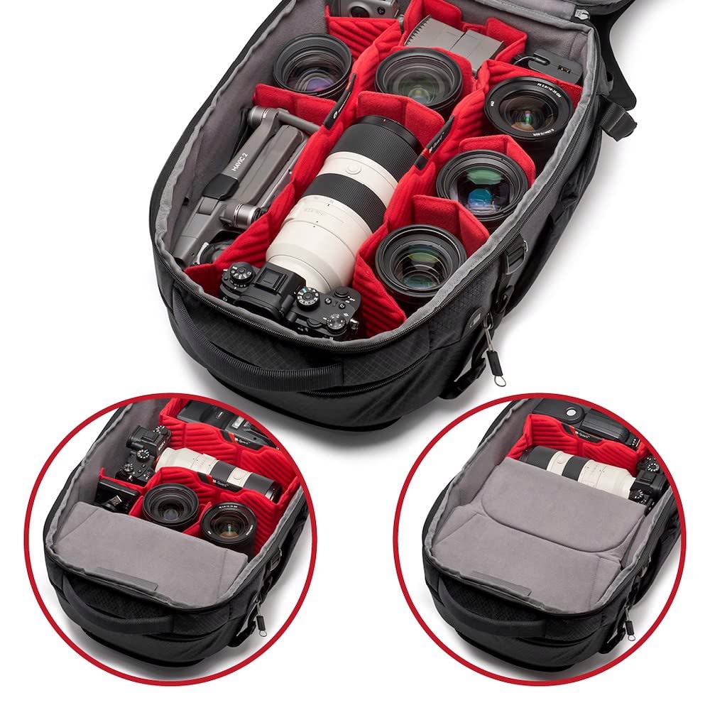 Camera Backpack PRO Light Backloader Backpack M Can Be Attached To a Can Store a Comes with a Rain Cover MB [Manfrotto] Tripod, 15-inch PC,