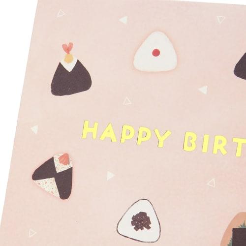 Sanrio Birthday Card Lots of Onigiri Greeting Cards Can be shipped overseas BD168-3 SANRIO 980293