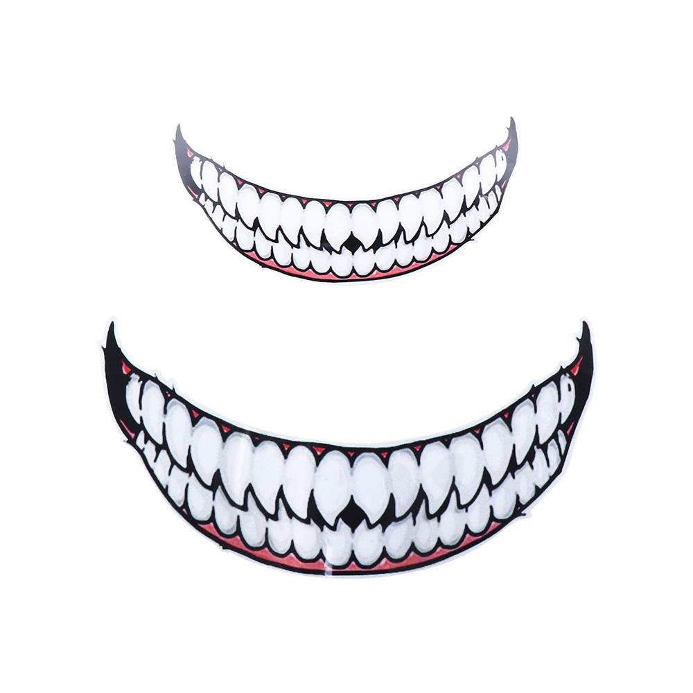 Příslušenství Dekorace auta Zlý zub Samolepky na auto Škrábací samolepka Samolepka na motocyklovou helmu Nálepky na auto