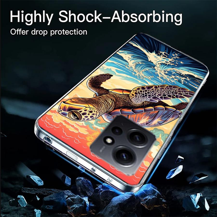 Marine Organisms, Sea Turtles, And Animals Phone Case For Redmi 12 13C 12C 15C 9 10 10C Note 13 Pro Plus 14 15 Pro 9T 9C 9A TPU