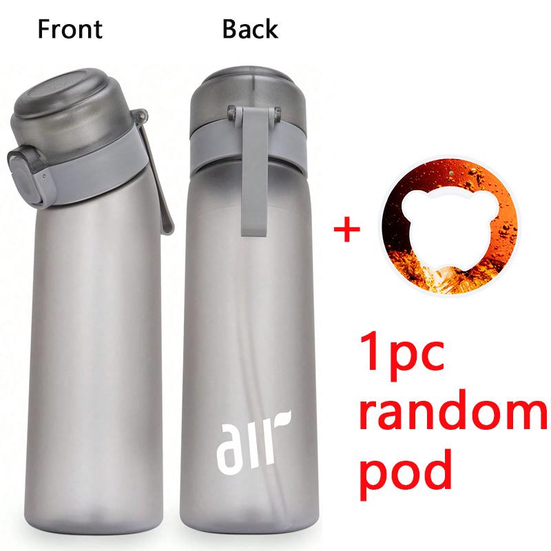 1 Stück Luftaromatisiertes Wasserflasche Mit 1 Stück Zufälligem Geschmacks-Pod Sportliche Duftende Wasserflasche 0 Zucker Aromen Ring Outdoor Wasserbecher