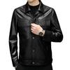 Cowhide Leather Jacket Men's Autumn and Winter New Fashion Casual Locomotive Leather Jacket Top Coat
