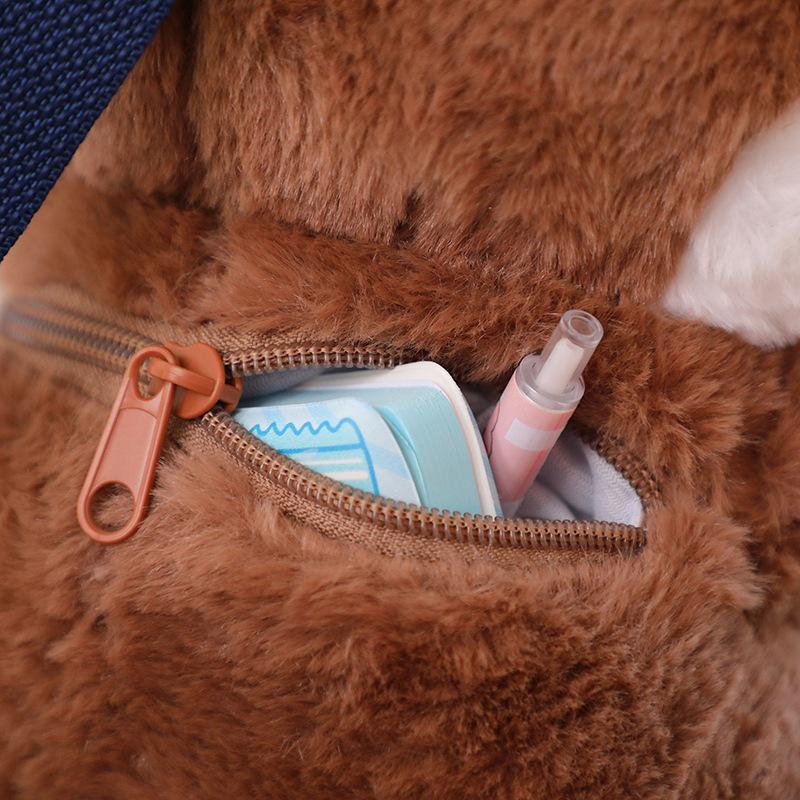 Otter Plush Toy Backpack - Cartoon Otter with Shell Bag for Kids