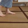 Japanese Rattan Tatami Cool Mat: Summer Crawling and Floor Mat for Kids - Ideal for Living Room, Balcony, Bedroom