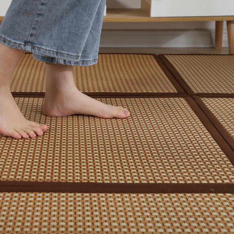 Japanese Rattan Tatami Cool Mat: Summer Crawling and Floor Mat for Kids - Ideal for Living Room, Balcony, Bedroom