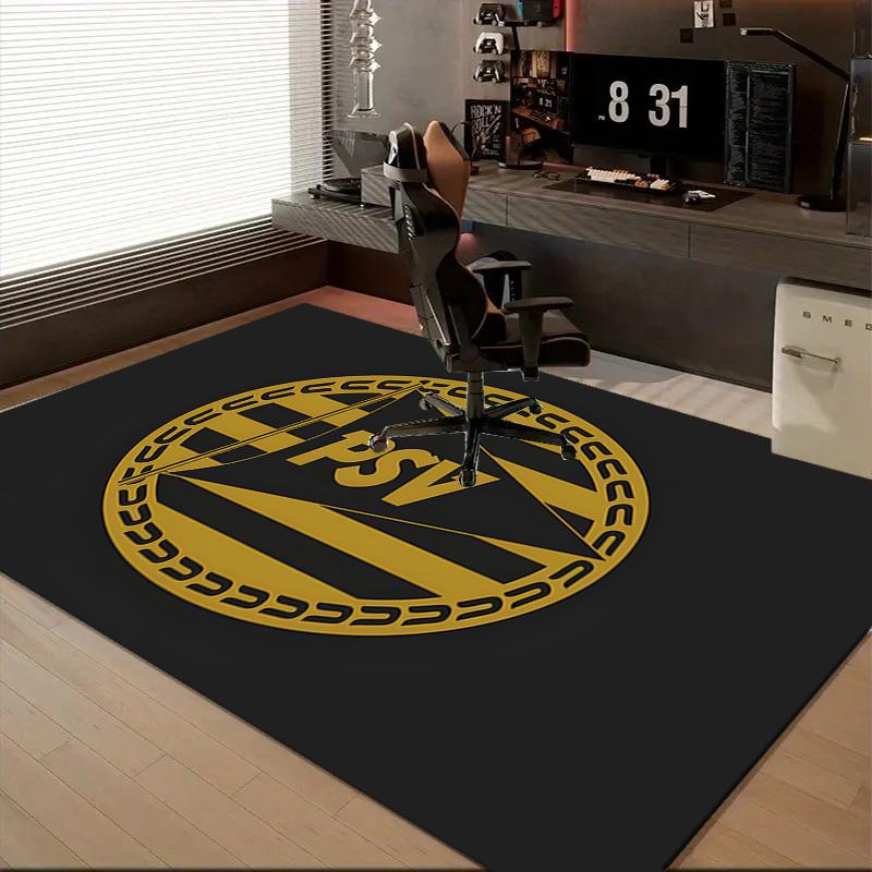 1PC Psv Sports Emblem Floor Mat for Living Room, Game Rooms, Office, Bedroom, Office Floor Mat Playful Design, Christmas fan gifts