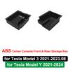 For Tesla Model Y 3 Center Console Storage Organizer Box Tray Armrest Hidden Box Bins Cup Holder Auto Interior Accessories
