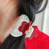 Korean Style Acetic Acid Flower Hair Claw Small Geometry Hair Crab Clip French Shark Clip  Women