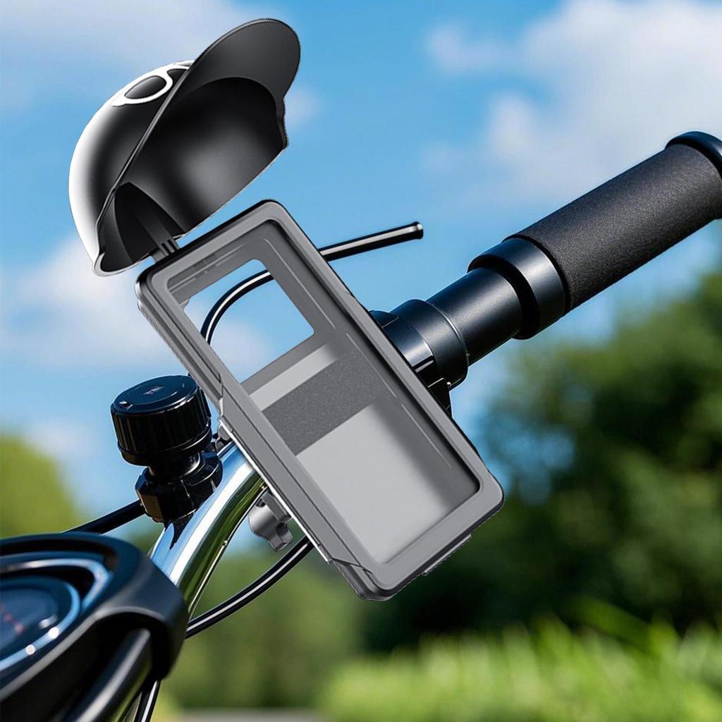 Motorcycle Phone Mount Biking Sun Hat Bracket Waterproof Mobile Phone Mount For Women Men Riding Motorcycles Bicycles Scooters