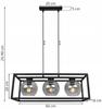 HANGING LAMP CAGE ELEGANT GLASS BALL