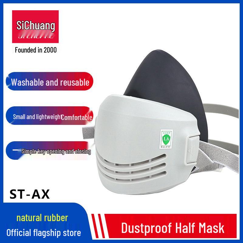Sichuang ST-AG Lightweight Silicone Dustproof Anti-Smog Mask - Breathable & Washable KN95 Filter Pad (Single Pack)