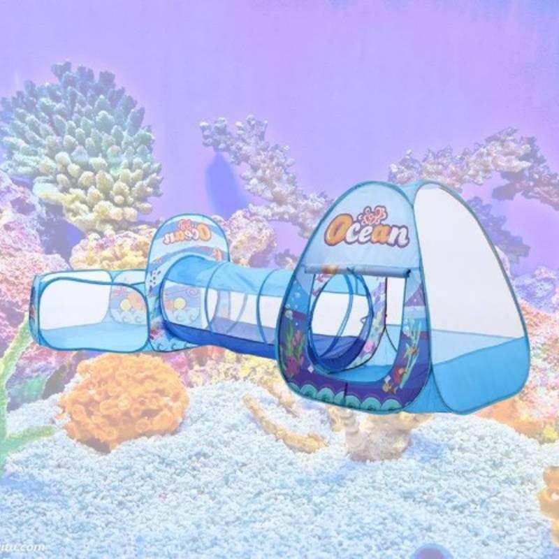 Children's Play Tent Indoor Outdoor Toy Game House Kids Indoor Home Princess Room Baby Tunnel Ocean Ball Pool