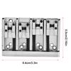 4 Sattel Hardtail 84mm Metall Saitenhalter E-Bass Brücke Ersatz Zubehör