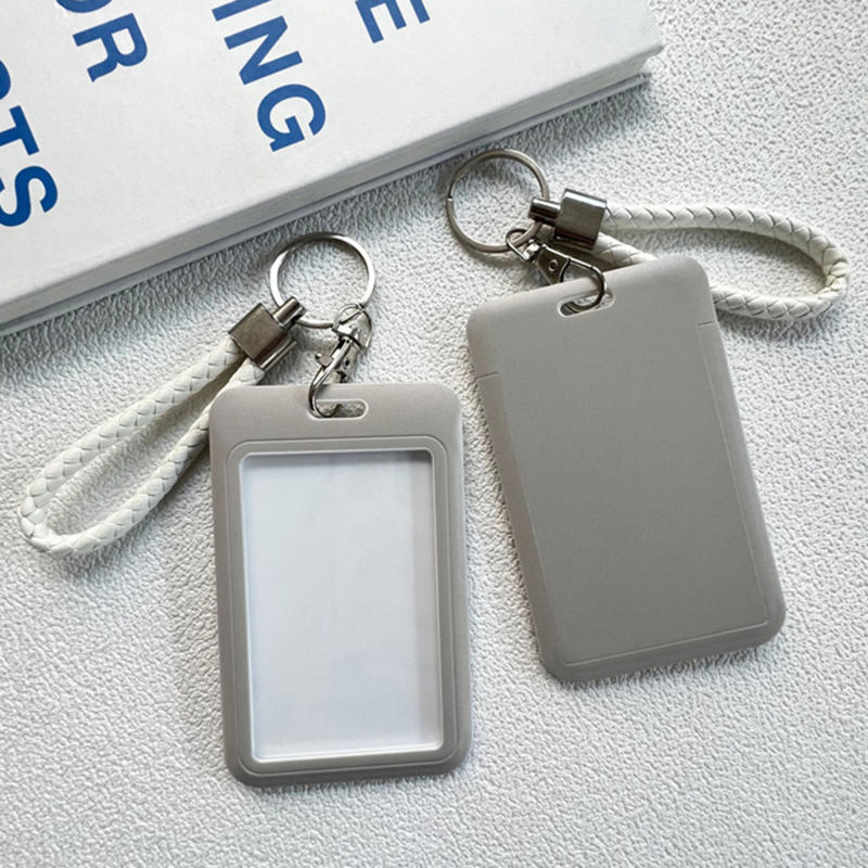 Portable Bus Card Protective Cover Student Campus Card Id Card Holder Protector Pouch with Clear Window