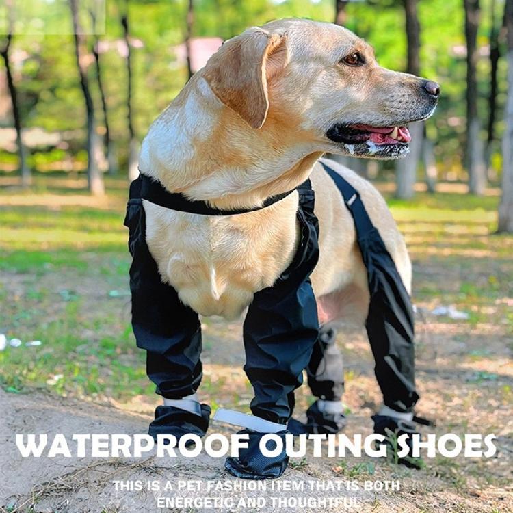 Fashion Dog Shoe Suspender Boot Waterproof Pet Shoe Snow Rain Dog Suspender Boot For Daily Walks