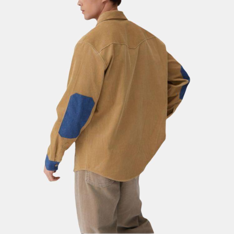 Levis Vintage Comfortable Color Block Simple Button Long Sleeve Shirt Men Shirts 004YY-0000