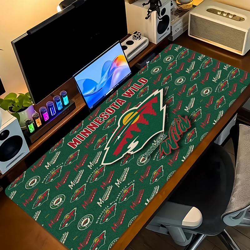 Minnesota Wild Color Mouse Pad Large Gaming Table Cushion Non-slip Laptop Tablet Big Mousepad XXL Mat Mini PC Playmat With Lock edge