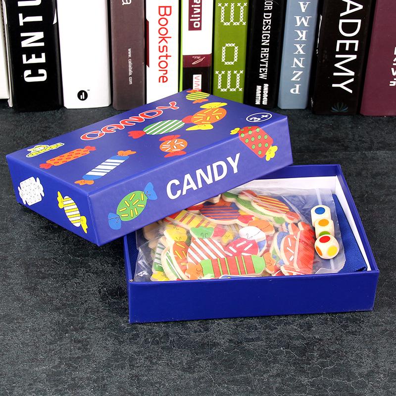 Candy-Shaped Memory Matching Game - Wooden Educational Toy for Parent-Child Play