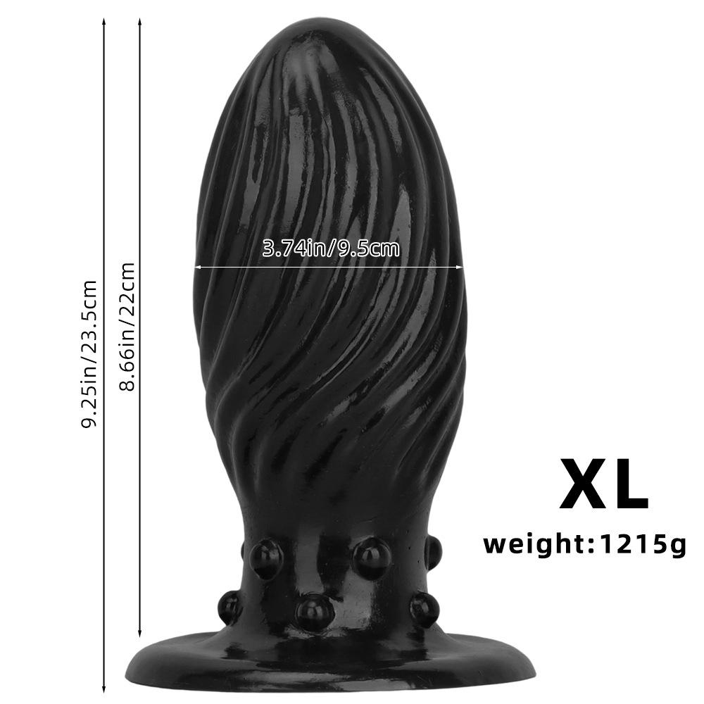 PVC Anal Plug Smooth Butt Plug Prostate Massager Adult Sex Toy for Men Women Fisting 18+