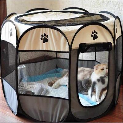 Ohrádka pro domácí mazlíčky Claw Print Skládací ohradník na zip Hra Safe Guard Cat Psí klec