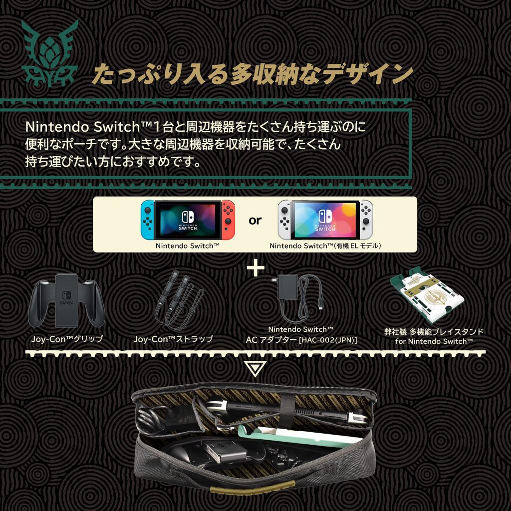 Lizenzierte „The Legend of Tears of the Kingdom“-Tasche für Nintendo Switch [Nintendo-Produkt] Zelda Switch™ [Nintendo-kompatibel]