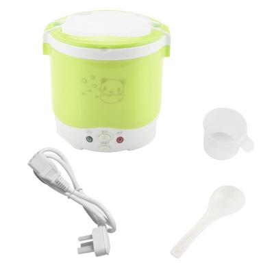 170W 1L Electric Portable Multifunctional Rice Cooker Food Steamer for Home   (Green)