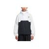Nike Clubsportswear Marina Hooded Comfortable Fashion Long Sleeve Jacket Men Jacket Photon-Dust Black White HJ1958-025