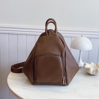 Classic Solid Fashiable PU Women's Backpack 2026 New Hot Selling Versatile Shoulder Bag Casual Crossbody Bag Bolsas De Mujer