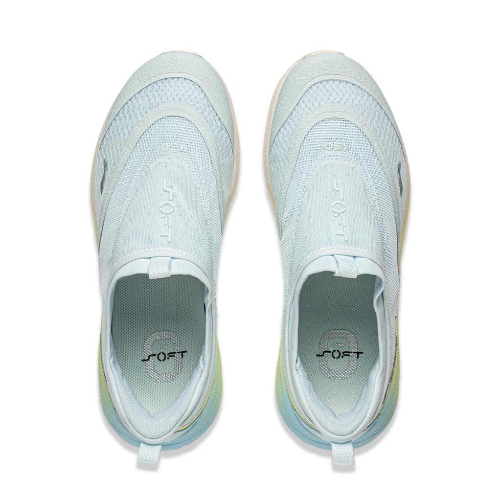 New LiNing SOFT GO 2 Shock Absorbers Slip Resistant Abrasion Resistant Breathable Low Top Casual Shoes Women's Blue AGLV006-38