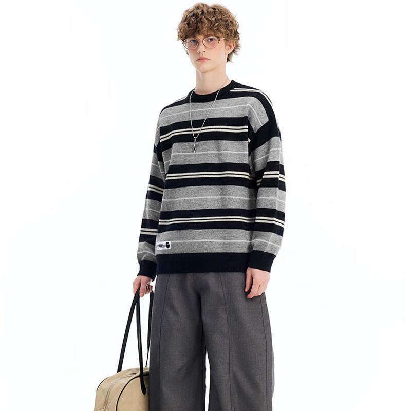 Fingercroxx Unisex Striped Pullover Sweater