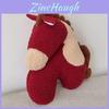 Year Of The Horse Cartoon Plush Cushion With Pp Cotton Filling For Home And Office Use