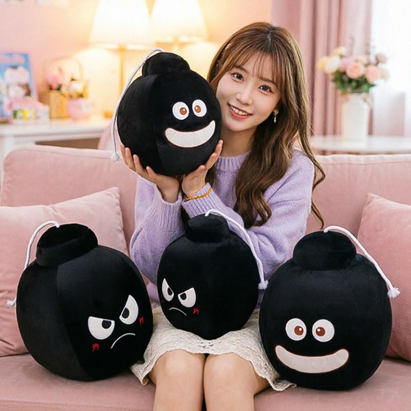 Cartoon Explosive Bomb Plush Pillow With Demon And Smiling Designs For Fun Photo Props And Gifts