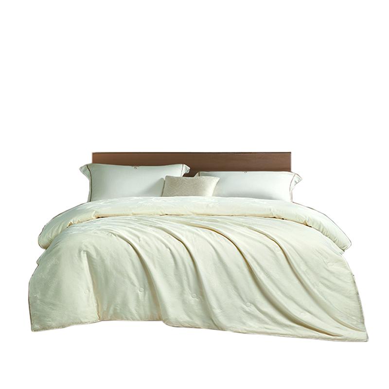 MENGJIE Home Textiles 60S Cotton Jacquard Tussah Silk Quilt