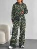 Patchwork Tie-dye European and American Casual Long-sleeve Set, Women's Hoodie Sweatshirt and Pants Two-piece Set