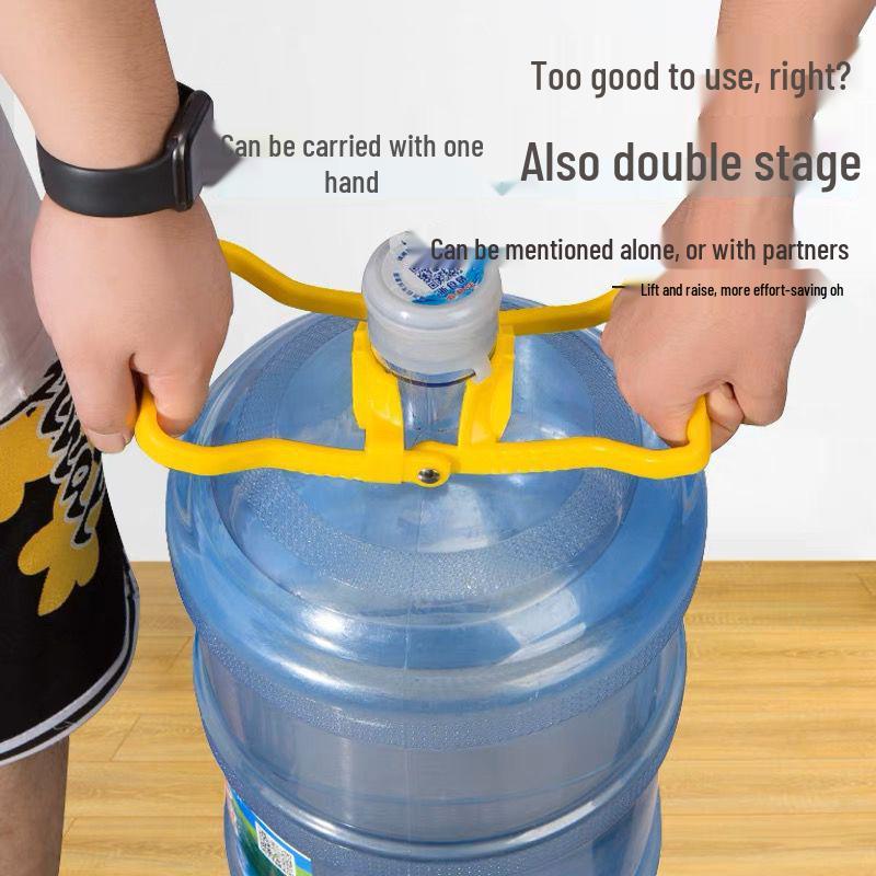 Thickened Handle Water Carrier for Large Mineral Water Buckets - Labor-Saving Dispenser Holder